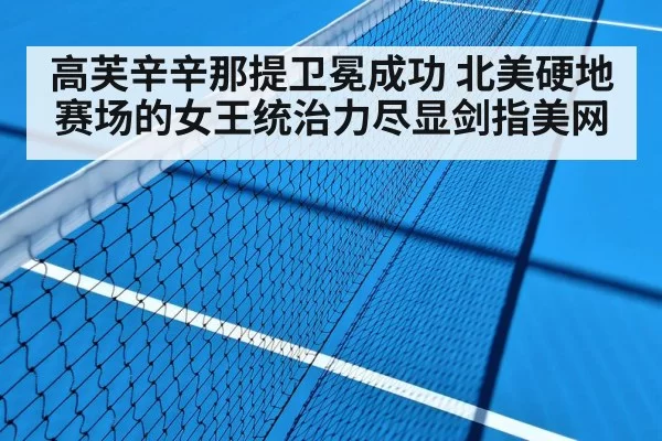 hard court tennis match